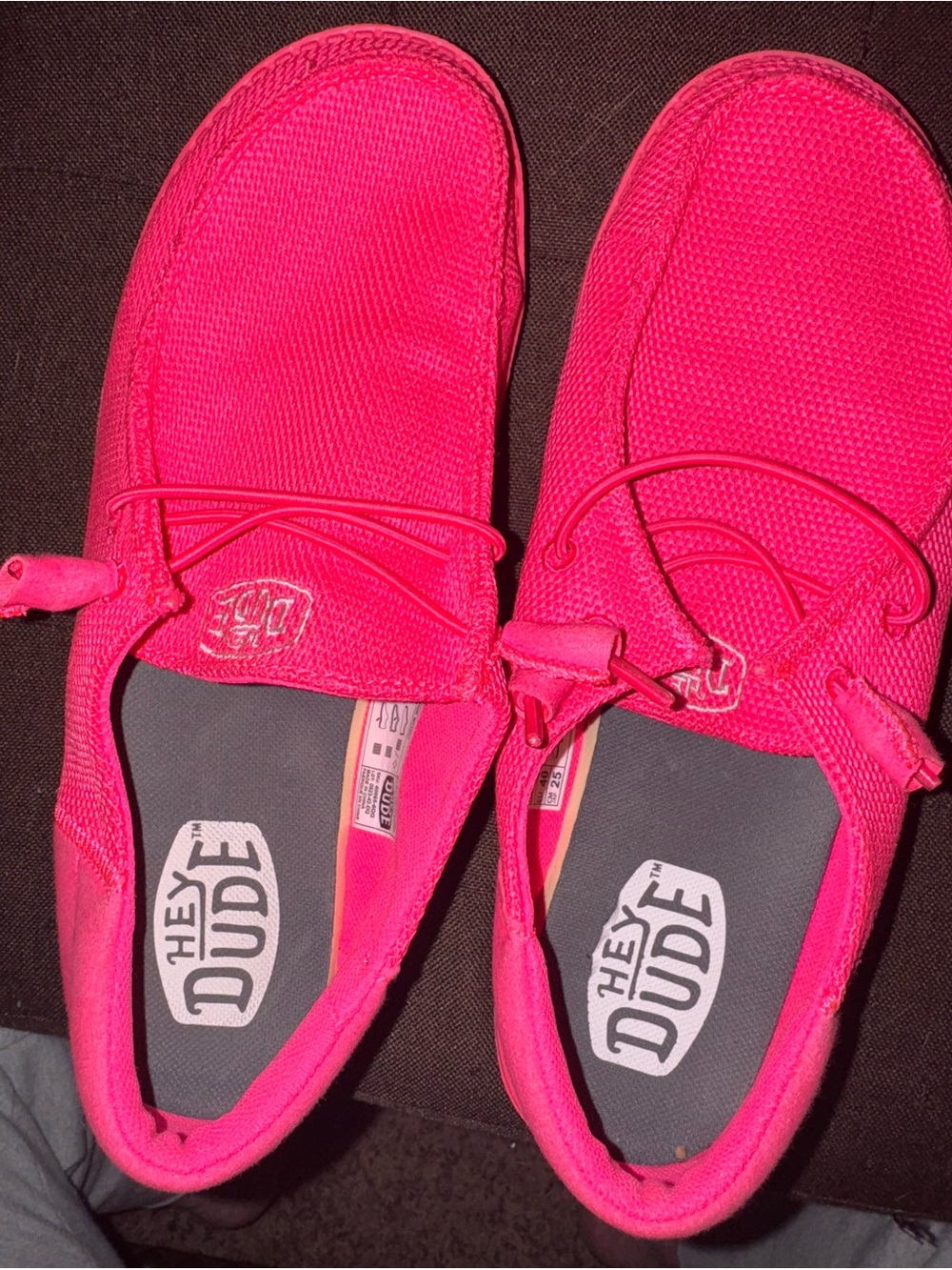 Hey Dude Women's Wendy Funk Mono Slip-On Shoes in Electric Pink - Picture 5 of 5